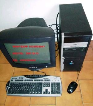 Pc completa amd sempron - disco 250 gb - monitor 17