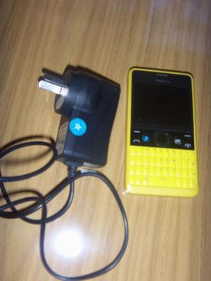 Celular Nokia Asha 210, con cargador para movistar,