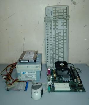 Combo Mother Intel 478 Mas Micro, Memorias, Fuente, Disco,