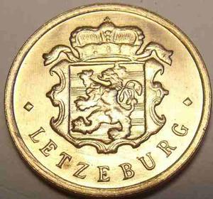 Jmm Luxemburgo: Rara Y Valiosa Moneda 25 Centimes  Unc!!
