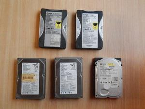 Lote de 5 HDD IDE varias capacidades, testeo ok