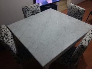 Mesa de marmol + 4 sillas "Super Oferta"