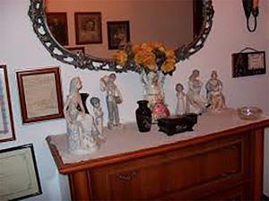 Objetos"antique"-pocelana,ceniceros marcos-espejo bicelado