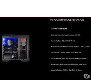Pc Gamer 6ta Generacion - 32gb Ram DDR3 - 8gb Video RX