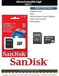 Tarjeta Micro Sd Memoria Sandisk Sdhc 32gb
