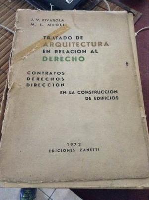 Tratado De Arquitectura En Relación Al Derecho Meoli