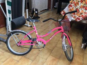 Bicicleta Barbie - Con Canasto y Rueditas