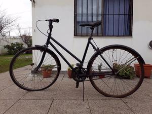Bicicleta retro usada negro