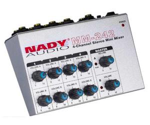 Consola - Mini Mixer Nady Mm- Ch Stereo / 8 Ch Mono