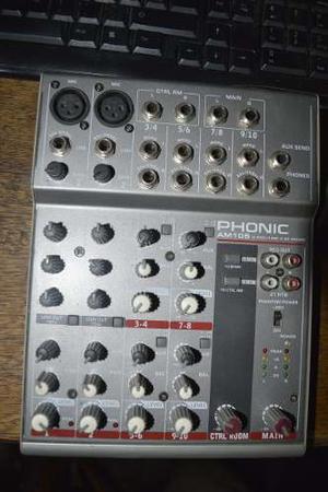 Consola Phonic Am105 No Fx 2-mic/line 4-st Mixer