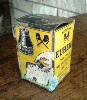 Eureka tinta original frasco con tapa y vidrio sellado caja