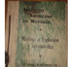 libro antiguo de motores a explosion y automoviles