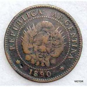 moneda argentina de  cobre de un centavo