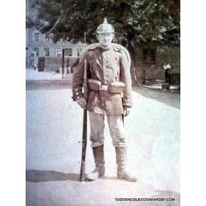 postal uniforme de antiguo soldado foto