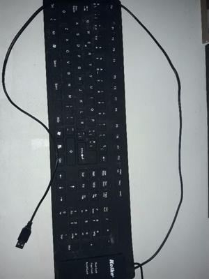 teclado flexible de color negro