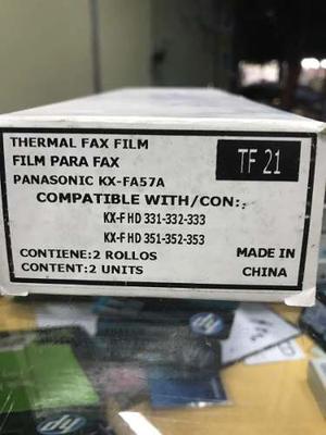 Rollo Para Fax Panasonic Kxfa57a Generico 2 Unidades