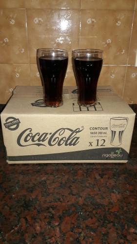 Vasos De Coca Cola Contour Vidrio 350 Ml.