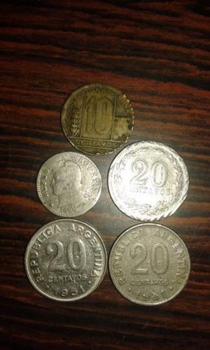 monedas argentinas varias