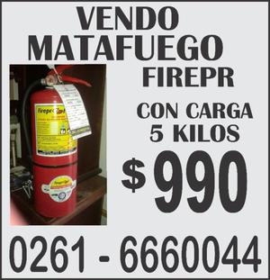 vendo matafuego con carga vigente tel 