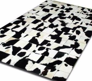 Alfombra patchwork de cuero