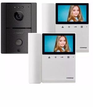 Commax Portero Electrico Visor Kit Frente + 2 Monitores 43k