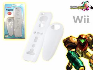 Fundas De Silicona Controles Wii Mote + Numchuck Blister