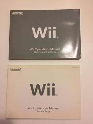 Juego De Manuales Originales De La Nintendo Wii