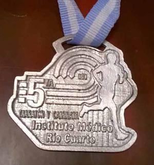 Medalla Llavero Metal Running Futbol Mtb 50 Mm