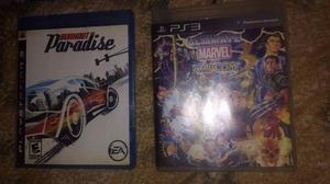 PS3 - Burnout Paradiste & Marvel VS Capcom 3