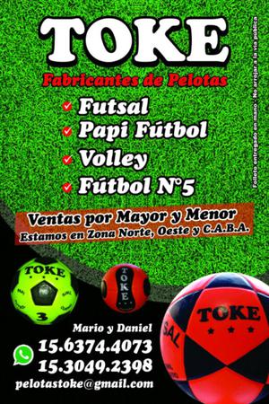 Pelotas de Futsal,papi, etc mayoristas canchas escuelita