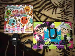 Set Wii U Splatoon +taiko No Tatsujin +wiimote C/plus Ntscj