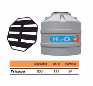 Tanque De Agua Tricapa 600 lts c/ base. Directo de fábrica