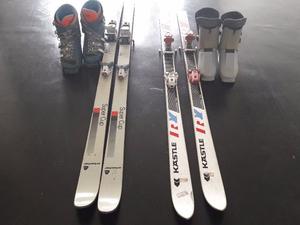 VENDO tablas de ski con fijacion y botas.