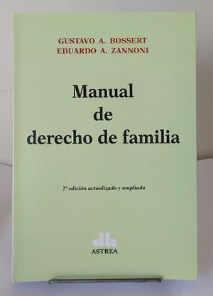 Bossert Y Zannoni - Manual De Derecho De Familia