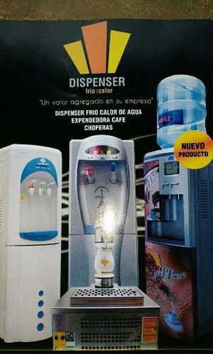 Dispenser Digital Frio-calor Con 4 Bidones De 20 Lts