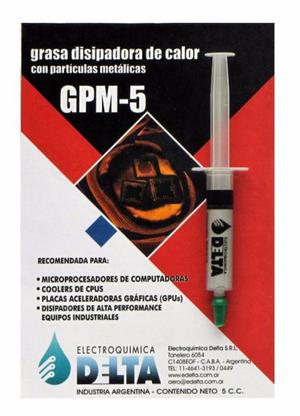 GRASA DISIPADORA TERMICA C/METAL GPM-5 (JERINGA) - DELTA