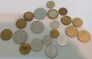 MONEDAS PAISES VARIOS X 20 UNIDADES