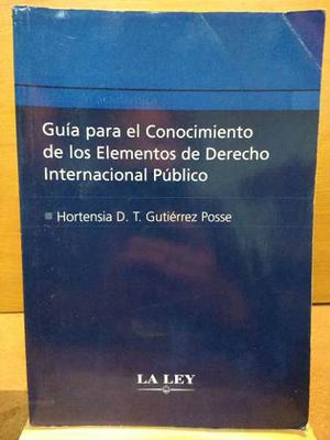 Elementos De Derecho Internacional Público. Gutiérrez
