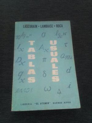 Libro, Tablas Usuales, Lascurain-lambiase-roca