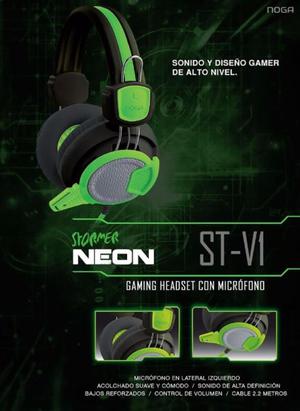 Auricular Gamer Noga St-v1 Neon Cmic Headset Gaming Pro