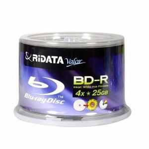 Blu Ray Ridata Inkjet Printable 25gb 4x -r En Bulk X 50 Uni