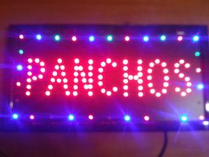 CARTEL LED LUMINOSO PANCHOS MEDIDA 48 X 25 cm.