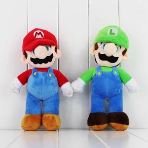 Mario Bross. Combo Mario Y Luigi. Peluches 25 Cm