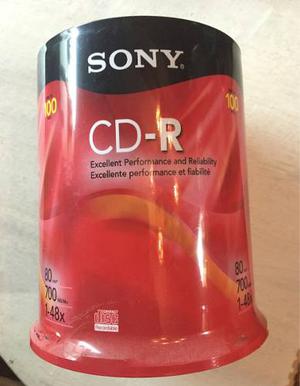 Sony Cd-r Pack 100 Original 80min 700mb