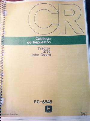 Manual De Repuestos Tractor John Deere 