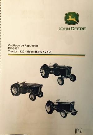Manual De Repuestos Tractor John Deere  Versión Ru V U
