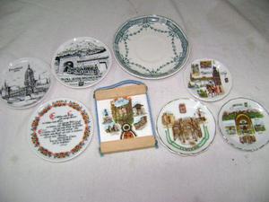 platitos de porcelana importados 6 unidades de diferentes
