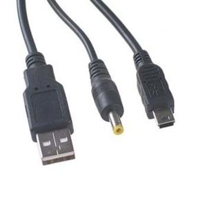 Cable Usb A Mini Usb + Plug Cargador Y Datos P/ Psp