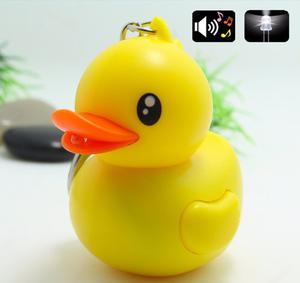 Llavero Pato Patito Linterna Luz Led Sonido Regalo Original