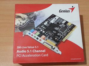 Placa De Sonido Genius PCI Smlive Value 5.1 Sc